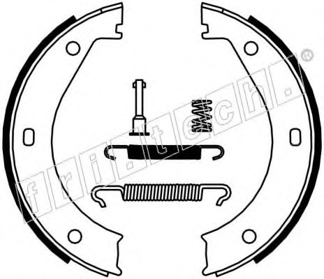 fri.tech. 1019.023K Brake Shoe Set, parking brake